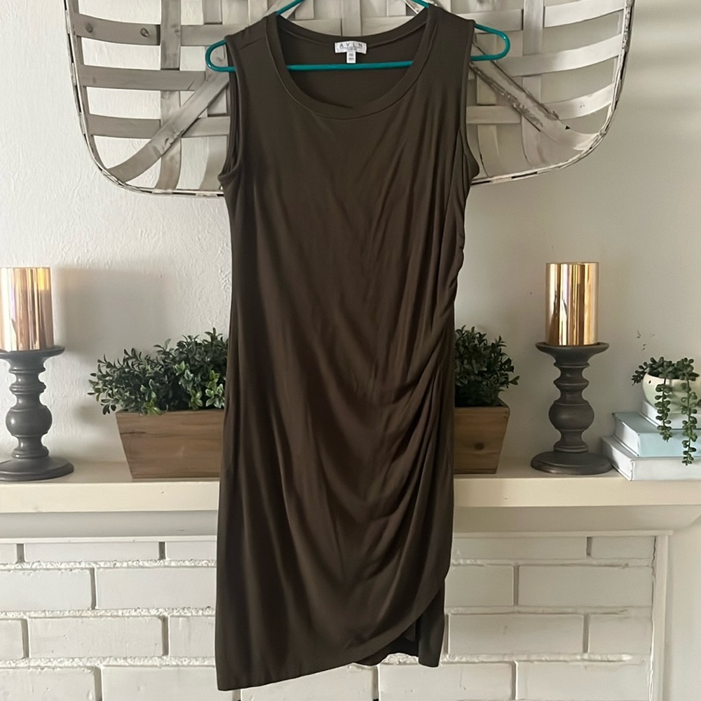 AVLN studio side ruched dress, size XS